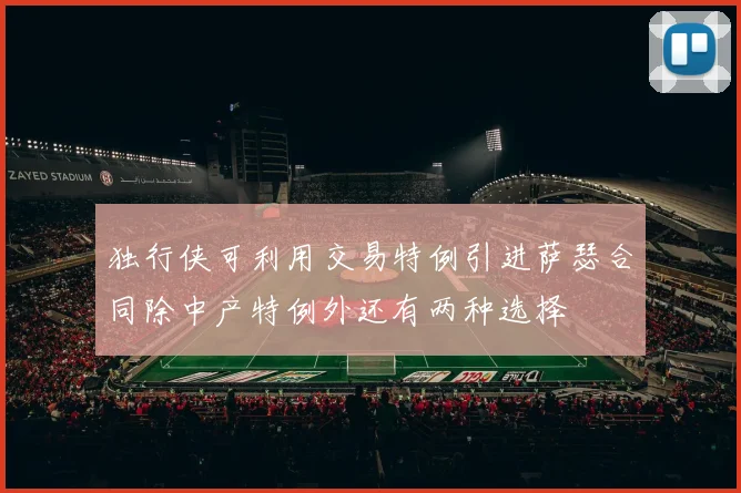 独行侠可利用交易特例引进萨瑟合同除中产特例外还有两种选择